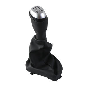 Couvercle de levier de vitesse en cuir pour Renault Megane Clio II, Transmission manuelle à 5 vitesses, conception ergonomique, noir - Product Image 1