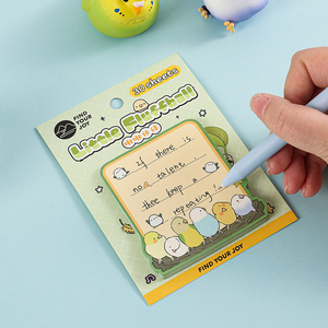 Bloc de Notas Adhesivas con Forma de Animales de la Serie Little Fluffball, Diseño Original con Pegamento en la Parte Posterior para Decoración del Hogar y la Oficina - Product Image 1