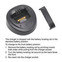 Chargeur WPLN4137 avec prise US et EU pour Motorola CP200 CP200D GP3688 GP3188 Talkie-walkie – Remplacement du chargeur original WPLN4138 avec support