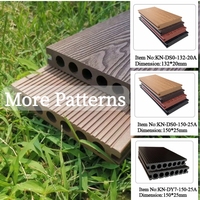 Planches de terrasse personnalisées avec logo gravé, en bois composite antidérapant pour extérieur, parfaits pour parcs et bateaux