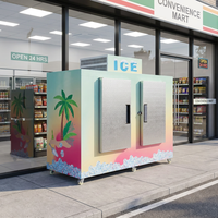 Congélateur commercial à deux portes solides, sans givre, à refroidissement par air, pour la vente de glace, avec compresseur Danfoss numérique