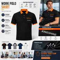 Polo respirant en CVC pour le travail, à manches courtes, col classique, personnalisable avec logo, uniforme de restaurant, vente en gros