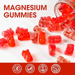 Biocaro OEM Label pribadi Halal Vegan Magnesium Glycinate Gummies permen jeli Vitamin dan Mineral Magnesium suplemen sitrat - Product Image 2