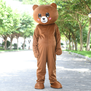 Promotion de bande <span class=keywords><strong>dessin</strong></span>ée de marche adulte Tiktok ours brun ensemble de Performance Costume de mascotte Costumes de télévision pour adultes - Product Image 4