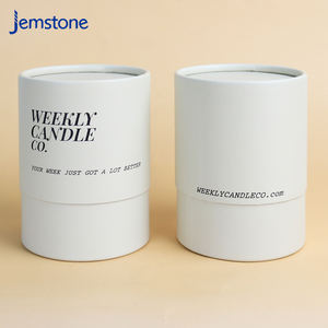 Empaquetado de Perfume Personalizado, Caja de Cartón Negro para Botellas, Empaquetado de Cilindro para Frascos de Velas con Tapas, Tubo de Papel Kraft - Product Image 1