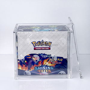 Caja Acrílica Transparente Personalizada TCG de 6 mm para <span class=keywords><strong>Pokémon</strong></span> <span class=keywords><strong>XY</strong></span> Roaring Skies Booster Box, Tapa Magnética, Estuche de Exhibición Acrílico - Product Image 3