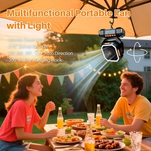 Nouveau ventilateur de camping extérieur 40000 mAh, ventilateur de table rechargeable avec batterie externe, éclairage USB, ventilateur portable pour tente - Product Image 5