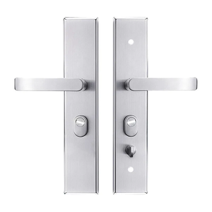 Poignée de porte d'entrée antivol en acier inoxydable 304, durable, à clé, accessoires de quincaillerie de serrure de porte mécanique universelle - Product Image 5