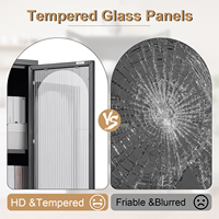 Rangements en acier Placard Buffets 2 portes battantes en verre Style américain Jouets Présentoir à vin Cuisine Armoire sur pied Casier