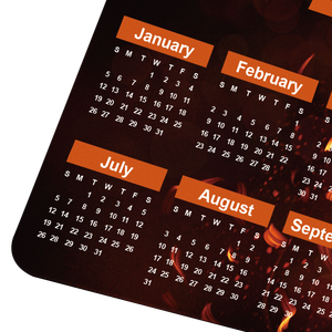 Bán Buôn Tùy Chỉnh Trái Tim Thăng Hoa Logo Khâu Cạnh Cao Su Mat Văn Phòng 365 Ngày Lịch Miếng Đệm Chuột - Product Image 3