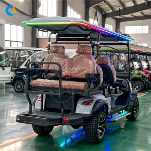 Robetaa - Carro de Golf Eléctrico de 6 Plazas en Oferta, para Transporte en Hoteles, Estilo Todoterreno Elevado, Buggy de Golf para 6 Personas - Product Image 4