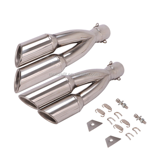Convient pour la <span class=keywords><strong>moto</strong></span> de sport Yamaha Kawasaki Modifié Thunder <span class=keywords><strong>Silencieux</strong></span> d'échappement gauche et droit 38-51MM - Product Image 3