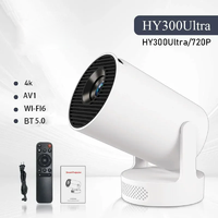 Mini projecteur HY300 Ultra 720P 4K 180 degrés WiFi6 BT5.0 Lumière LED