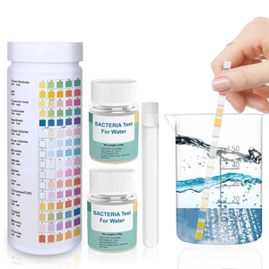 Kit <span class=keywords><strong>de</strong></span> tests rapides pour <span class=keywords><strong>l</strong></span>'<span class=keywords><strong>eau</strong></span> potable à 17 paramètres : détection <span class=keywords><strong>de</strong></span> pH, cuivre, plomb, fer, <span class=keywords><strong>dureté</strong></span> – Certifié CE ISO – Résultats en 30s - Product Image 5