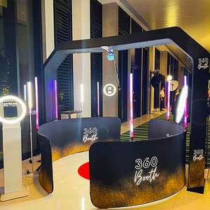 2025 Usine Gratuit Logo Personnalisé 360 Photomaton Enceinte Toile de Fond Ciel Sans Fil Automatique Rotation Selfie - Product Image 4