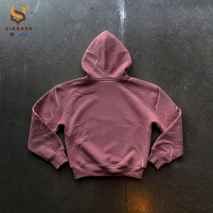 New Fashion Acid Washed Rhinestone Hoodie Vintage Sun Fade Effect Customize Distressed Embroidery Patch Men Zipup Hoodie - Product Image 3