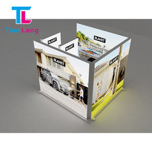 Caja de luz de exposición moderna de tela de tensión retroiluminada de pie 10x20 Exhibición de stand de feria comercial 3*6 - Product Image 6