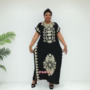 Abito muslimah formale nero tessuto abaya STA2817F Nigeria abaya boubou - Product Image 4