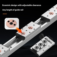 SGR10 15 20 25 Glissière mécanique en acier à double axe avec roulement de guidage linéaire et verrouillage par rouleau, pour CNC, avec glissière îlot intégrée