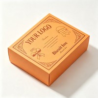 Boîte d'emballage pour biscuits personnalisée, en carton alimentaire, avec logo