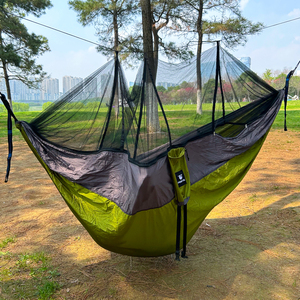 Hamac de camping portable <span class=keywords><strong>pliable</strong></span> pour 2 personnes Feistel, en nylon respirant 210T, avec <span class=keywords><strong>moustiquaire</strong></span> haute densité - Product Image 3
