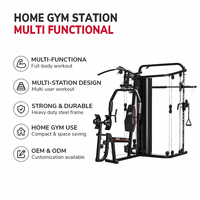 Système de musculation à domicile en acier renforcé avec double pile de poids pour les grossistes, support après-vente FSC, approvisionnement mondial