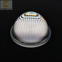 78mm 3 pouces en verre optique trempé a mené le logement léger de voie de lumière d'inondation lentilles d'angle de 60 degrés pour Led