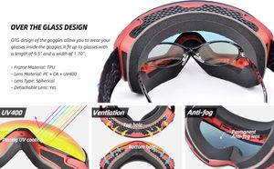 Lunettes <span class=keywords><strong>de</strong></span> <span class=keywords><strong>ski</strong></span> Julong bon marché d'usine Lunettes <span class=keywords><strong>de</strong></span> neige à double lentille Lunettes <span class=keywords><strong>de</strong></span> snowboard avec logo personnalisé - Product Image 3