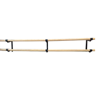 Offre Spéciale Barre de Ballet de Danse Murale Double Barre de Ballet Portable Monté Simple pour la Formation de Club de Danse de Ballet