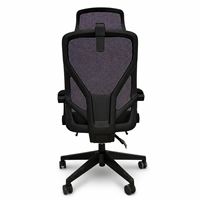 Chaise de bureau ergonomique avec support lombaire, design moderne, dossier en maille haute élasticité, hauteur réglable, pivotante et fixe