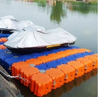 Plateformes flottantes modulaires en plastique marin, cubes de ponton, pont flottant, quai flottant utilisé dans les quais de yachts