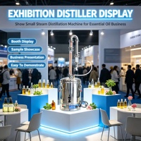 Distillateur d'huiles essentielles et d'hydrolats 2 en 1 en acier inoxydable pour la production d'aromathérapie maison DIY