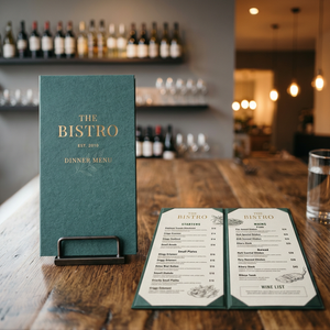 Tarjeta de Menú de Restaurante con Logotipo Personalizado, Menú de Mesa Plegable Impreso en Papel para Cafetería, Bistro, Hotel, Servicio de Alimentos, 100 Piezas - Product Image 3