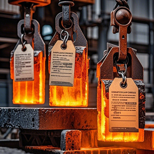 Marcadores industriales de alta temperatura personalizados, etiqueta colgante de vinilo de uso industrial, etiquetado de alta temperatura a prueba de calor, producción personalizada - Product Image 1