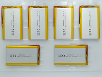 Batterie rechargeable à semi-conducteurs haute capacité 6060100 3.7V 5000mAh, Power Bank 500 cycles 502040 656090