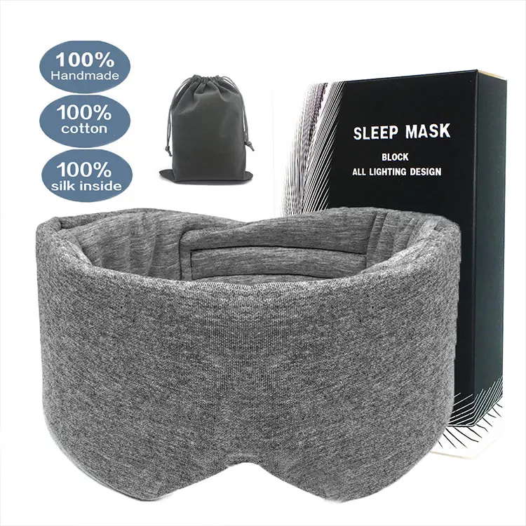 Máscara personalizada sob cílios, máscara para dormir em algodão
