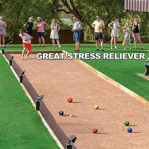 Jeu de boules de bocce Taille et poids réglementaires pour le jeu de pelouse de tournoi professionnel avec 8 boules de <span class=keywords><strong>bocci</strong></span> en résine - Product Image 4