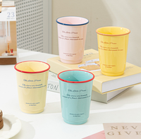 Tasse en céramique de style coréen INS de 360 ml, tasse à café minimaliste avec inscription, pour cadeaux promotionnels d'entreprise, possibilité de personnaliser le logo