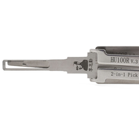 Lishi 2 en 1 HU100R/HU127 Outil de crochetage de serrures pour contacteur d'allumage et serrure de porte, et décodeur authentique pour la nouvelle BMW 2010