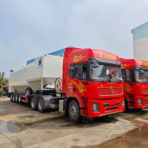 Precio de fábrica Semirremolque Camión de transporte de alimentación 40 toneladas Camión de transporte de alimentación de pollo - Product Image 3