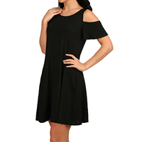 Print-on-Demand Blanko-Druck Damenkleider Lässiges Maßgeschneidertes Schulterfreies Midi-Kleid Party Damen Midi-Swing-Kleid