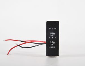 Model tombol tekan persegi 30MM 3 warna, rak handuk panas elektrik, sakelar kontrol temperatur dengan 3 tingkat pemanas dan 3 pengatur waktu - Product Image 1