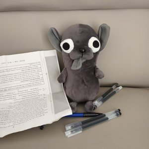 Estuche para Lápices con Forma de <span class=keywords><strong>Chihuahua</strong></span>, Divertido y Creativo Juguete de Peluche de Perro, Bolsa de Almacenamiento de Papelería para Estudiantes con Relleno de Algodón PP - Product Image 4