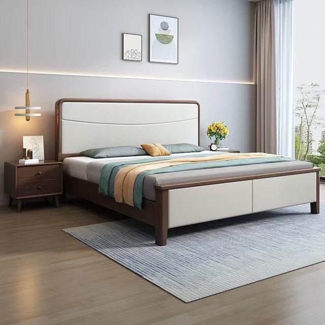 Multi-Functional Storage Drawer Bed - Modern King Size Solid Wood Double Bed China Manufacture
