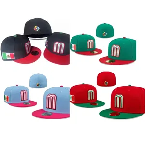 3D Stickerei Mexiko Baseball mütze angepasst Kappen Gorras für Team