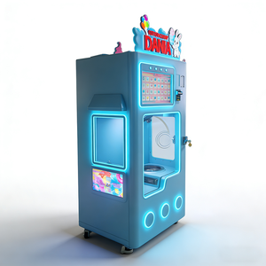 Machine à Barbe à Papa Commerciale Intelligente de Nouvelle Conception, Robot Distributeur de Barbe à Papa avec Système de Paiement par Pièces et Cartes de Crédit, Écran Tactile - Product Image 1