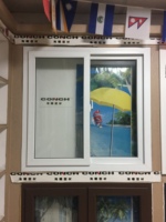 Ventana deslizante horizontal de PVC/fibra de vidrio de plástico de bajo costo para Hotel, apartamento, Villa, aislamiento térmico insonorizado, China