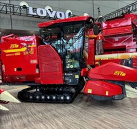 Moissonneuse-batteuse Lovol Rg70 en gros pour le riz, le maïs, le blé, le soja - Moteur diesel, semi-automatique, pour la récolte des céréales