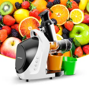 95% Suco Rendimento De Frutas Macio/Modos Duro Fácil de Limpar Multifunções Laranja Juicer Extractor Máquina Lenta Juicer Malha Fina