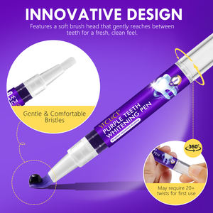 YECUCE Travel Friendly menthe rafraîchissante neutralise les tons jaunes violet stylo <span class=keywords><strong>de</strong></span> blanchiment des dents instantané - Product Image 4